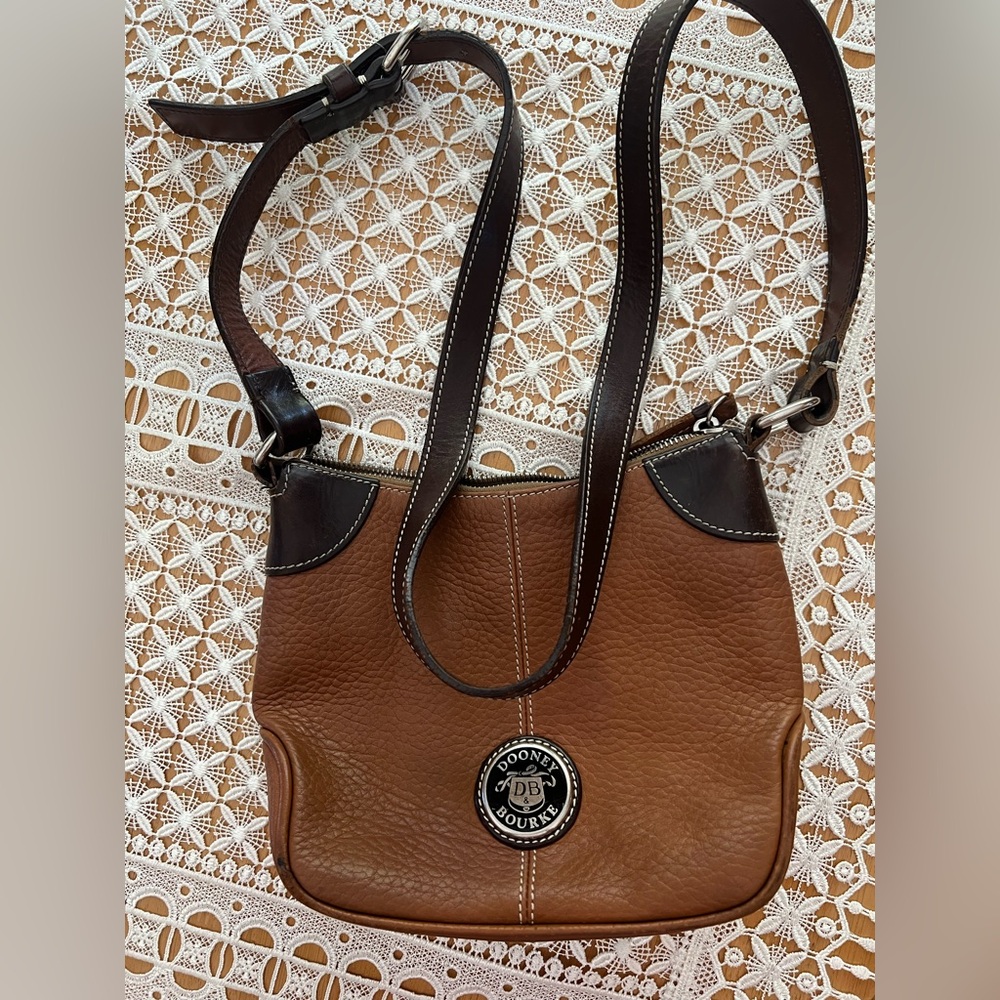 Dooney & Bourke Caramel and Leather Shoulder Bag
